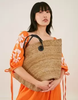 Image of Accessorize Large Jute Winged Beach Bag