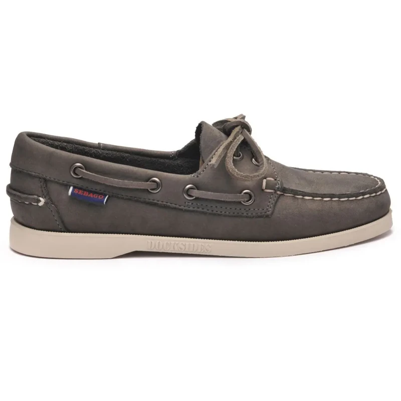 Image of Sebago Womens boat shoes Sebago Docksides Gris Female 39