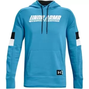 Image of Under Armour Baseline Fleece Hoodie Mens - Blue