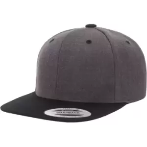 Image of Flexfit Unisex Two Tone Classic Snapback Cap (One Size) (Charcoal/Black)
