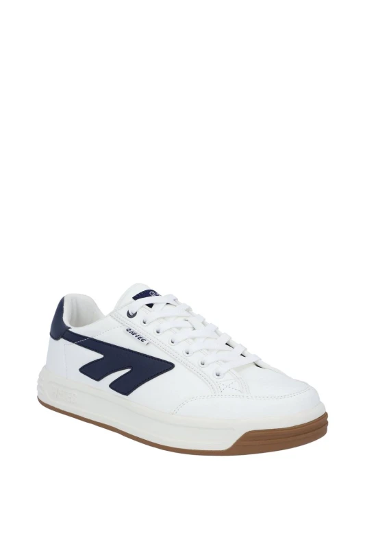 Image of Hi Tec Mens Freedom Leather Trainers UK Size 9 (EU 43) White Navy HIT176-WHINVY-9