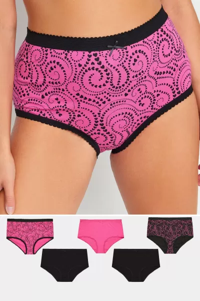 Image of Yours 5Pk Full Briefs Swirly Heart