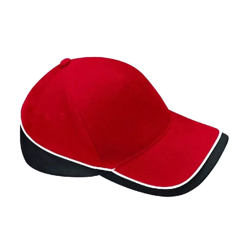 Image of Beechfield Beechfield Men Teamwear Competition Cap in Red Red One Size Male 5063425297610