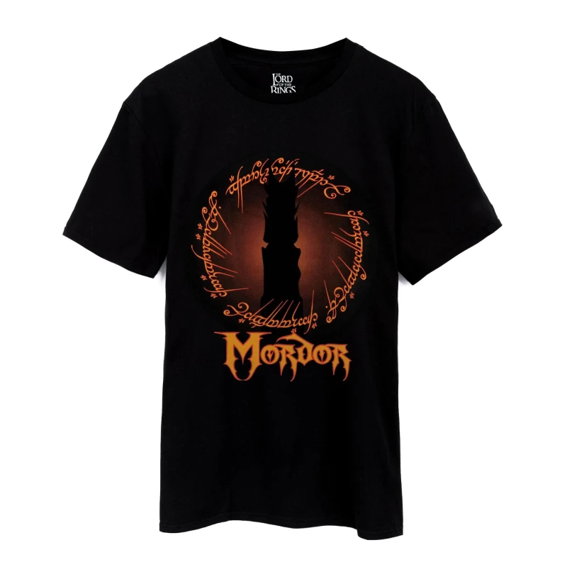 Image of Lord of the Rings Lord of the Rings Men Short Sleeved T-Shirt in Black Size: Small Black S Male 5060977370389