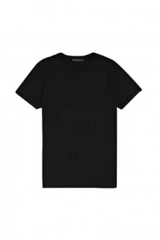 Image of Mens French Connection Classic Cotton Crew T Shirt Black