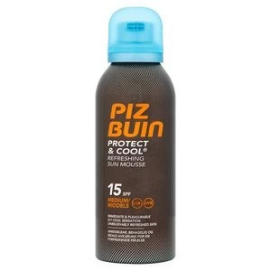 Image of Piz Buin Protect & Cool Refreshing Sun Mousse Medium SPF15 150ml