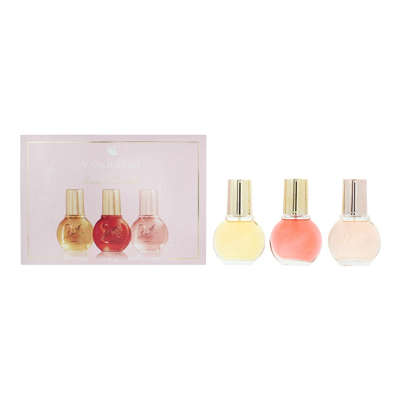 Image of Gloria Vanderbilt 3 Piece Gift Set: Eau de Toilette 30ml - In Red Eau de Toilette 30ml - Miss Venderbilt Eau de Toilette 30ml