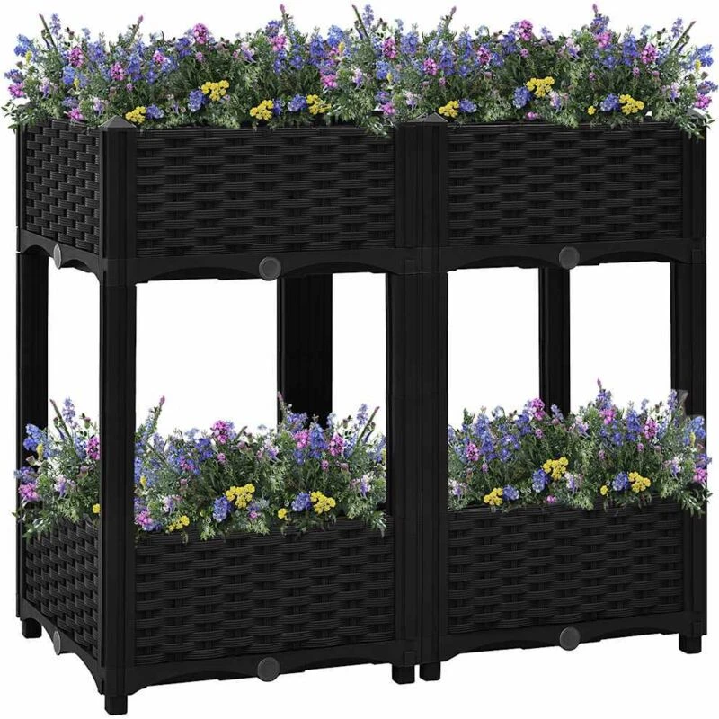 Image of VIDAXL Raised Bed 80x40x71cm Polypropylene Vidaxl 8720286493281