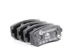 Image of ATE Brake pad set HYUNDAI,KIA 13.0460-5780.2 583020ZA00,583021GA00,583021HA00 583021JA30,583021MA00,583021MA40,583022SA30,583022SA70,583022YA30