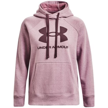 Image of Under Armour Rival Logo Hoodie Womens - Pink