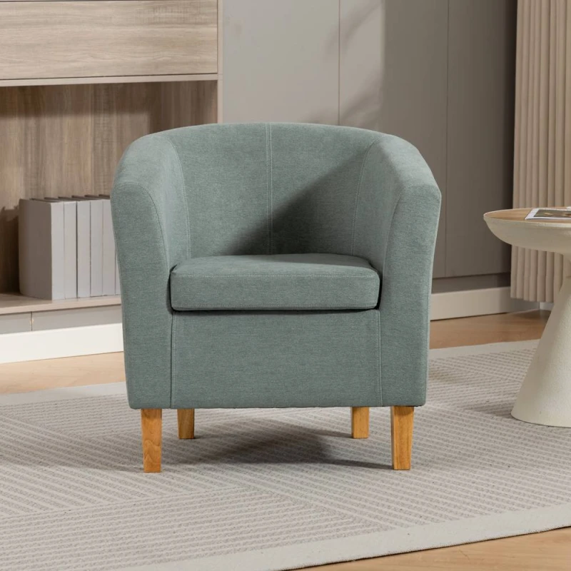 Image of Artemis Home Millie Fabric Accent Chair in Duck Egg Blue Size: 1 Pack Duck Egg Blue Unisex 1 Pack