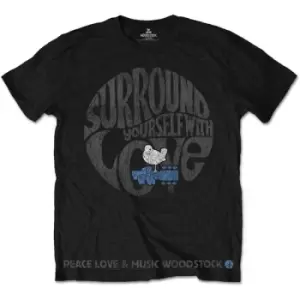 Image of Woodstock - Surround Yourself Unisex Small T-Shirt - Black