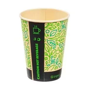 Image of Ingeo Ultimate Eco Bamboo 8oz Biodegradable Disposable Cups Ref