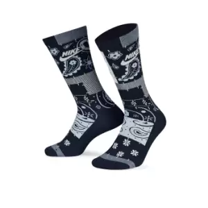 Image of nike U NBB EVERYDAY ESSENTIAL CREW SOCKS 1 PAIR, ALUMINUM/OBSIDIAN/Pale IVORY
