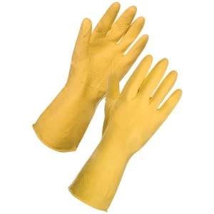 Image of Rubber Gloves Medium Yellow Pair