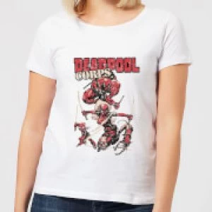 Image of Marvel Deadpool Family Corps Womens T-Shirt - White - S