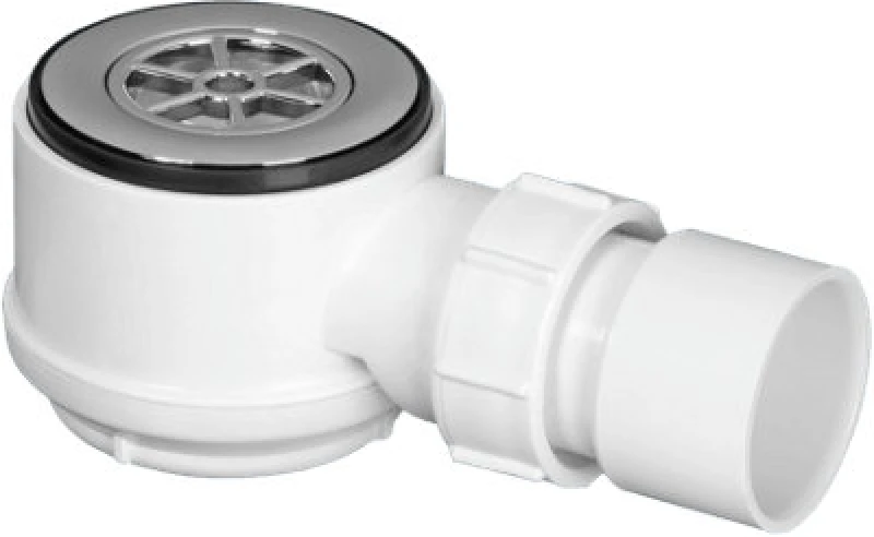 Image of McAlpine STW4-65 20mm Water Seal Slim Shower Trap with Solvent Weld Outlet White