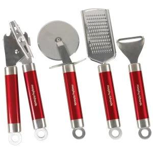 Image of Morphy Richards 4 Piece Gadget Set - Red