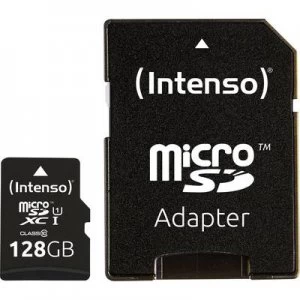 Image of Intenso Premium microSDXC card 128GB Class 10, UHS-I incl. SD adapter