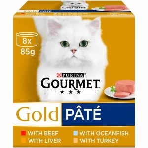 Image of Gourmet Gold Pate Recipes Cat Food 8 x 85g