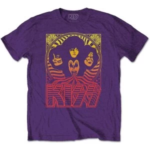 Image of KISS - Gradient Group Unisex Medium T-Shirt - Purple
