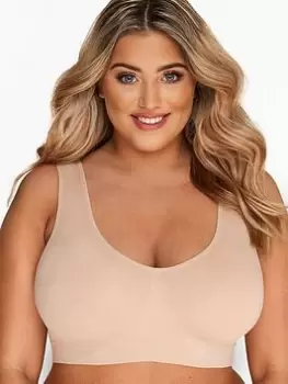 Image of Yours Seamless Padded Bra - Nude, Nude, Size 22-24, Women