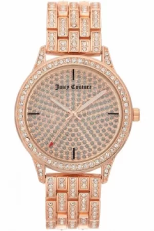 Image of Ladies Juicy Couture Pave Crystal Watch JC/1138PVRG