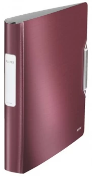 Image of Leitz Active Style SoftClick 4-D Binder A4 30mm Red PK5