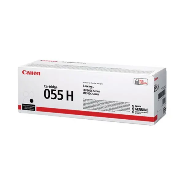 Image of Canon 055HBK Black High Capacity Toner Cartridge - 3020C002 (Original)