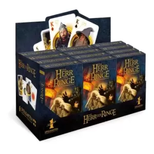 Image of Lord of the Rings Number 1 Playing Cards Display (12) *German Version*