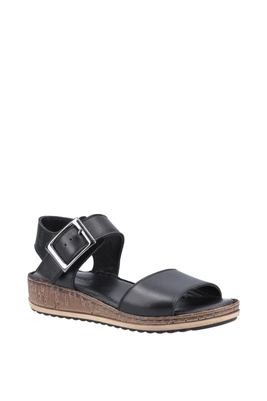 Image of Hush Puppies Womens 'Ellie' Sandal Summer in Black Size: 5 Black Female 5