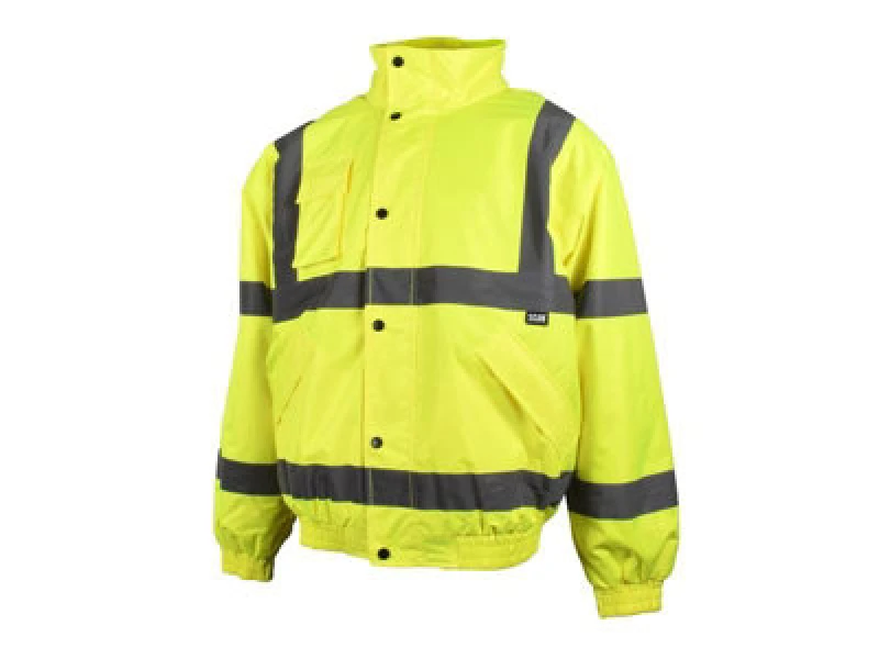 Image of Scan Uc804 Hi-Vis Yellow Bomber Jacket Coat - L (44In) Scahvbjl