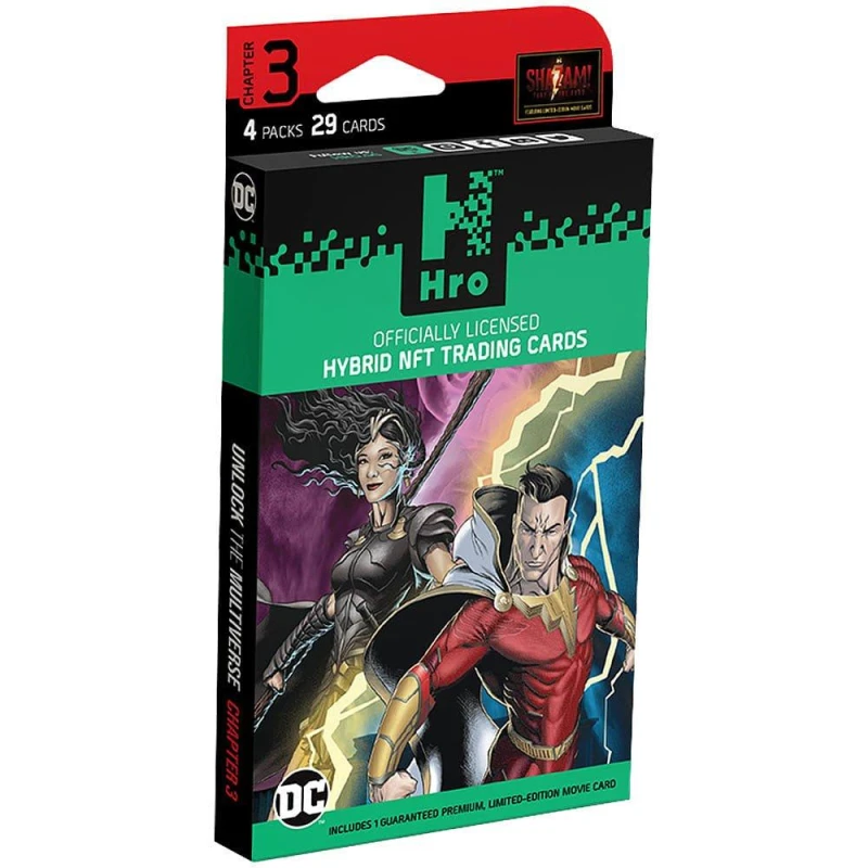 Image of DC HRO Shazam 4-Pack Premium Booster Box Merchandise unisex One Size