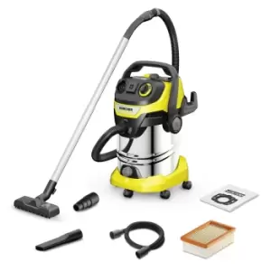 Image of Karcher WD 6 P S V-30/6/22/T Black, Stainless steel, Yellow 30 L...