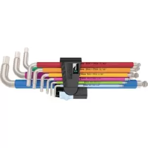 Image of Wera 3950/9 Hex-Plus Multicolour Imperial Stainless 1 Allen Allen key set 9 Piece