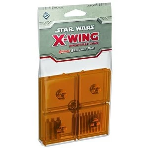 Image of Star Wars X wing Bases and Pegs Accessory Pack Orange