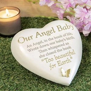 Image of Thought Of You Graveside Heart Memorial - Our Angel Baby