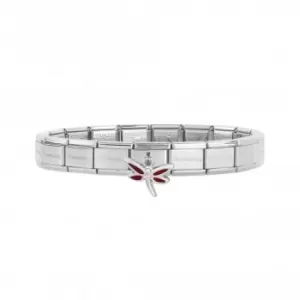 Image of Nomination Libellula Dragonfly Enamel Cubic Zirconia Classic Link Bracelet 239025/20