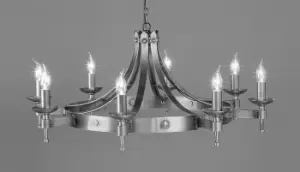 Image of Saxon 8 Light Aged Iron Ceiling