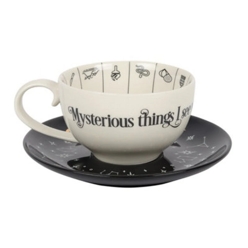 Image of Something Different Something Different Fortune Telling Ceramic Tea Cup in White White One Size Unisex 5059699982345