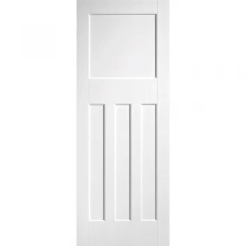 Image of LPD DX 1930s Edwardian 4 Panel White Primed Internal FD30 Fire Door - 1981mm x 838mm (78 inch x 33 inch)