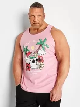 Image of BadRhino Stay Chill Orchard Vest, Pink, Size XL, Men