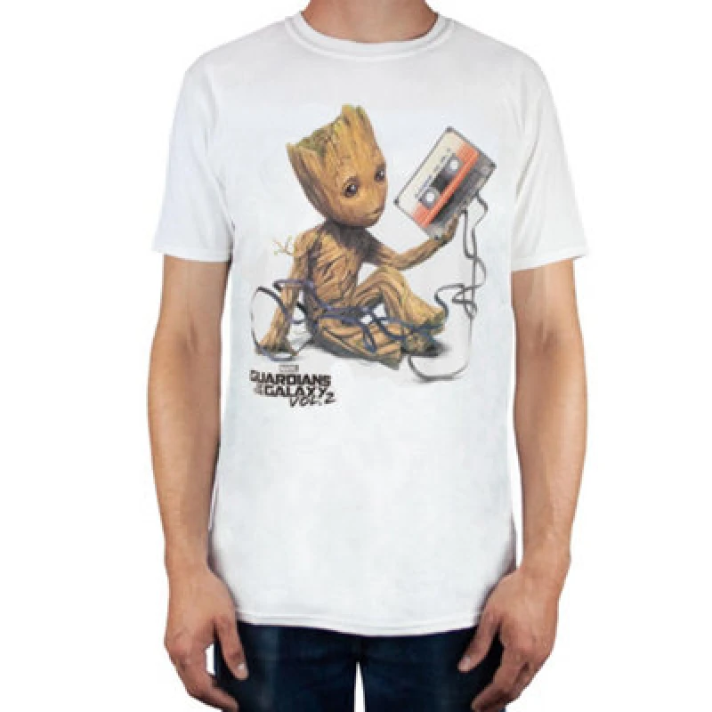 Image of Marvel Marvel Men Short Sleeved T-Shirt in White Size: Small White S Male 5056030898389