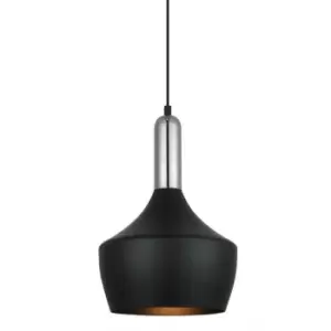 Image of Italux Lighting - Italux Ophelia - Modern Hanging Pendant Black 1 Light , E27