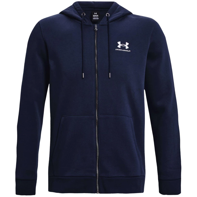 Image of Under Armour Armour Essential Fleece Full Zip Hoodie Mens - Blue Blue M