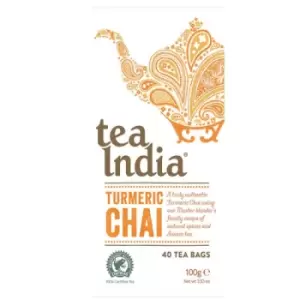 Image of Tea India Turmeric Chai 40bag (Case of 4)