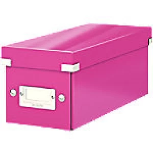Image of LEITZ WOW Archive Click and Store Cd Box - Pink