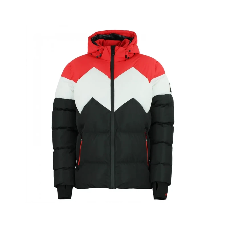 Image of Peak Mountain Peak Mountain's Chevron Ski Puffer Rouge Male 2XL CERULIS/NM/R/ROUGE