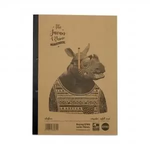 Image of RHINO Recycled A4 Refill Pad 320 Pages 160 Leaf 8mm Lined with Margin