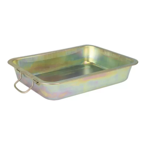 Image of Genuine SEALEY DRPM2 Metal Drain Pan 12ltr